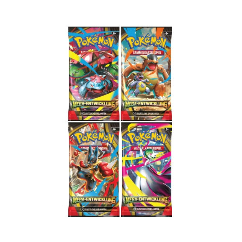 Pokemon - Mega Entwicklungen - 4er Booster Bundle - Deutsch