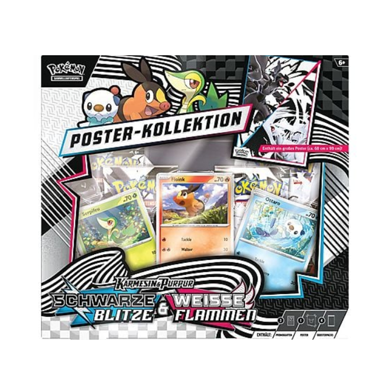 Pokemon - Schwarze Blitze & Weiße Flammen - Poster Kollektion - Deutsch
