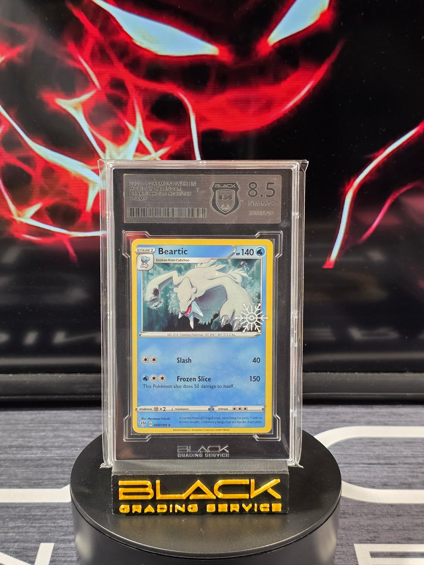 Pokemon - Slab - Beartic Holo - Holiday Calender - 049/189 - BGS 8.5 - Englisch