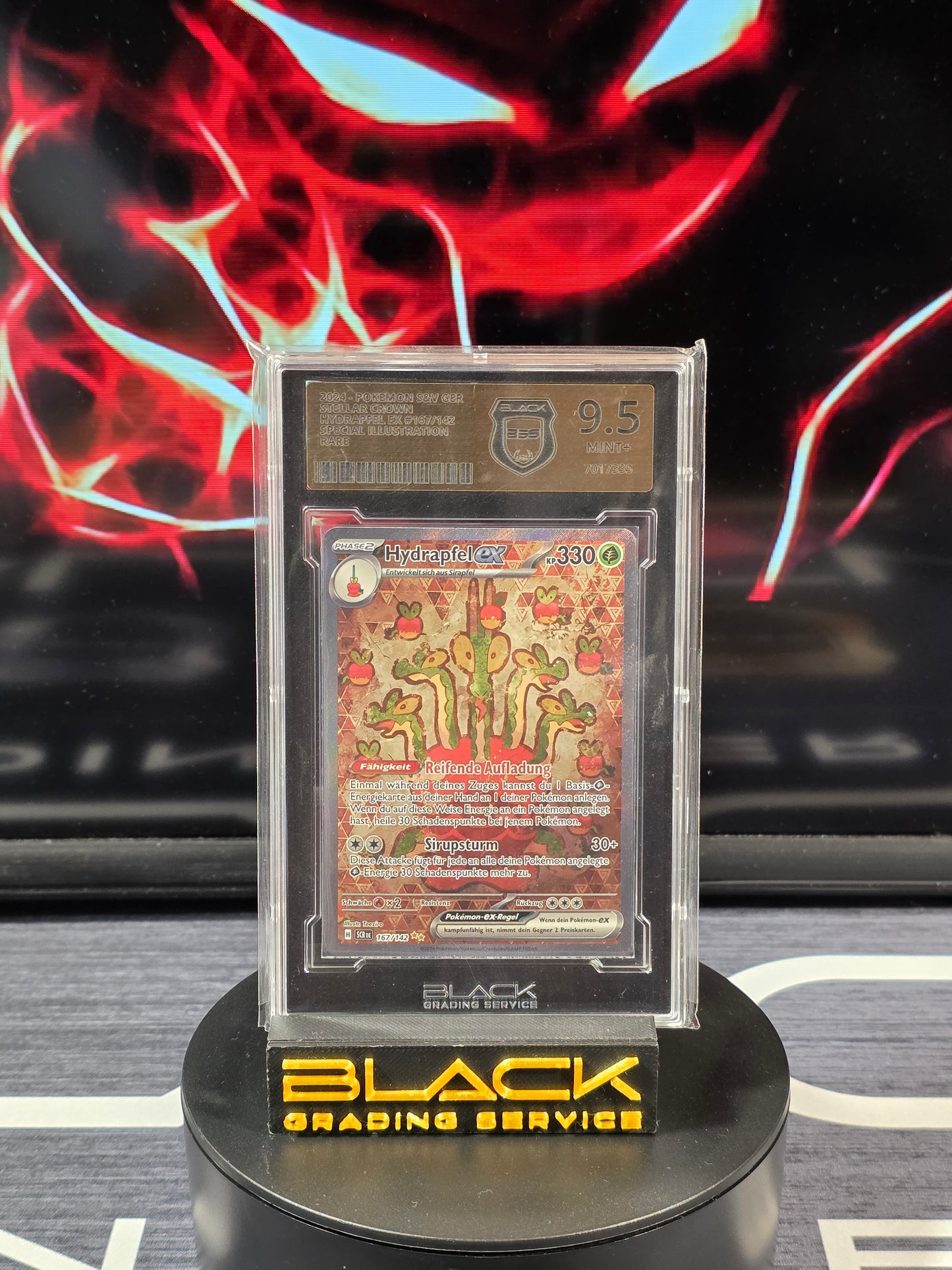 Pokemon - Slab - Hydrapfel EX - Stellar Crown - 167/142 - BGS 9.5 - Deutsch