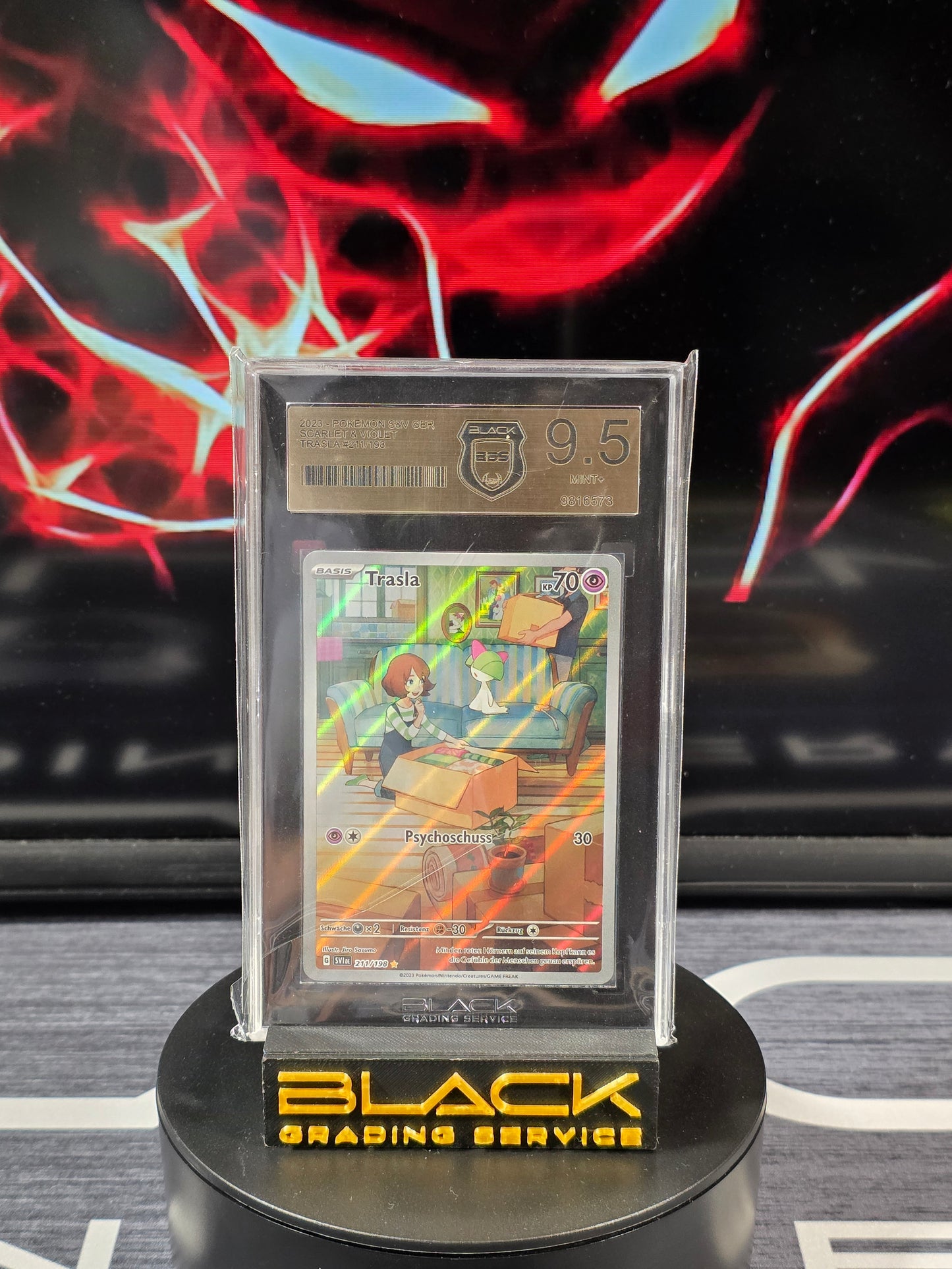 Pokemon - Slab - Trasla - Scarlet&Violet - 211/198 - BGS 9.5 - Deutsch