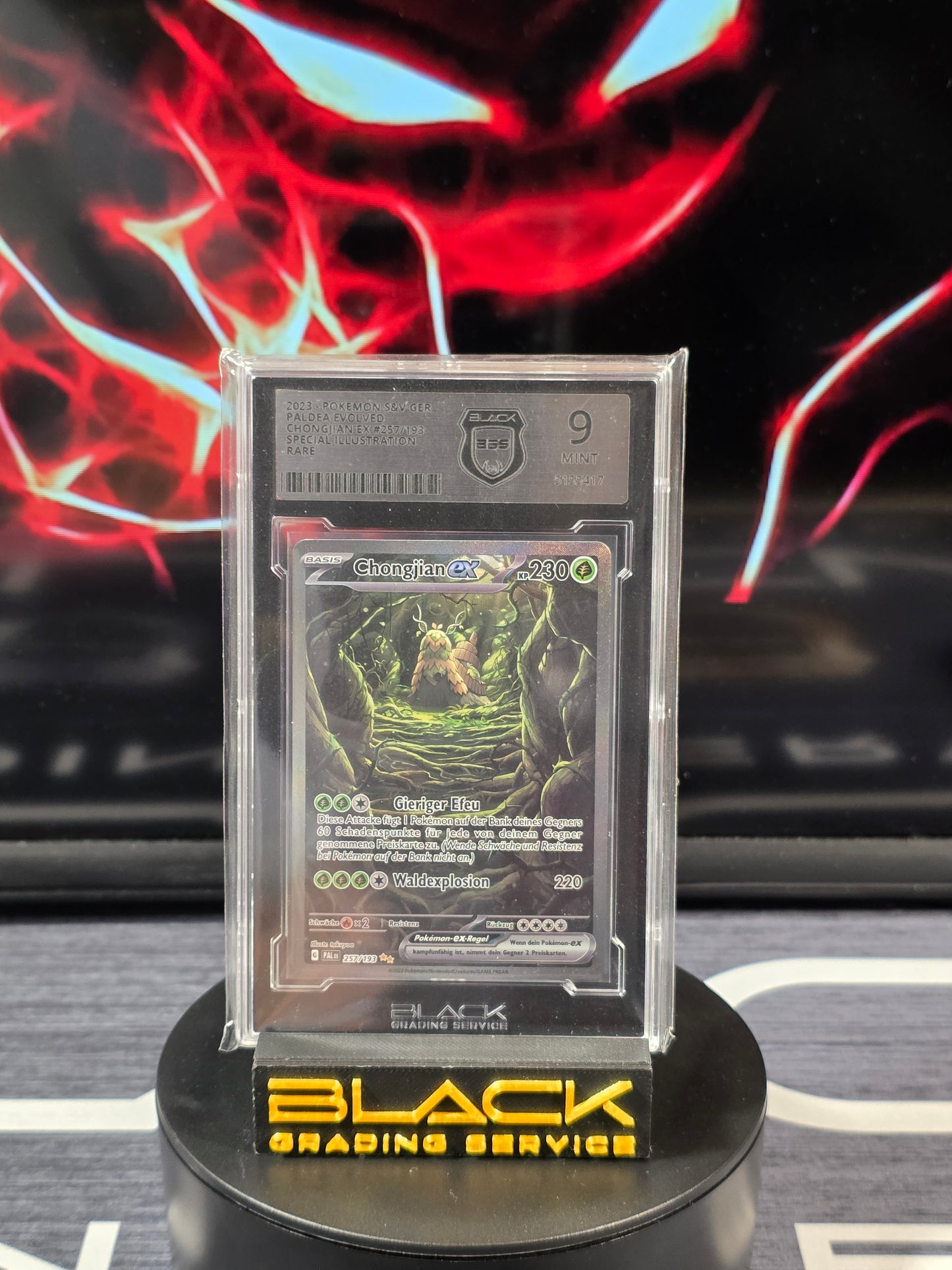 Pokemon - Slab - Chongjian EX - Paldea Evolved - 257/193 - BGS 9 - Deutsch