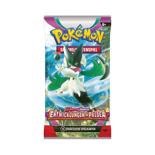 Karmesin&Purpur - Entwicklungen in Paldea Booster Pack - Deutsch