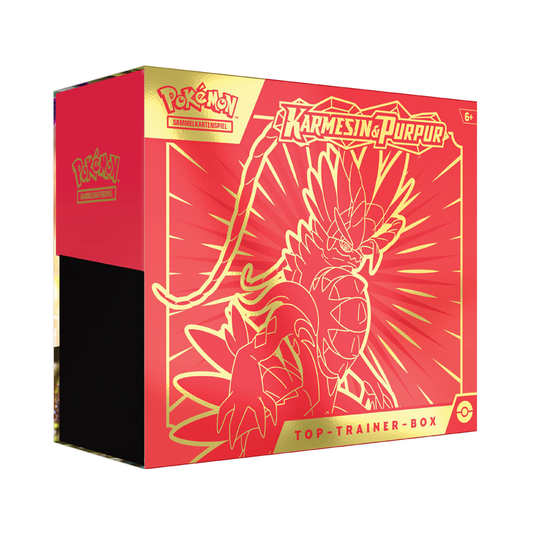 Karmesin&Purpur - Koraidon Top Trainer Box - Deutsch