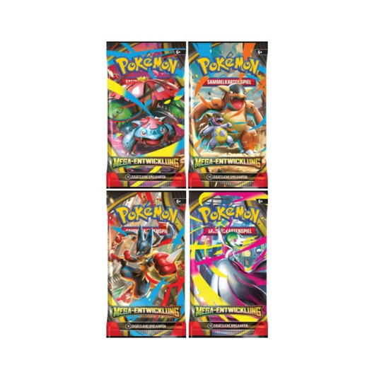 Pokemon - Mega Entwicklungen - 4er Booster Bundle - Deutsch