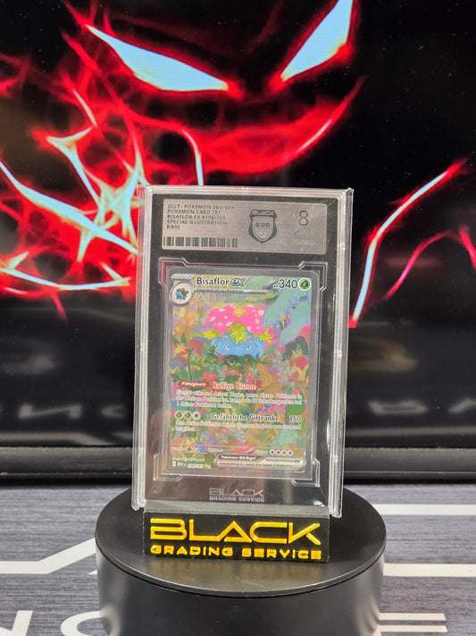 Pokemon - Slab - Bisaflor EX - Pokemon Card 151 - 198/165 - BGS 8 - Deutsch