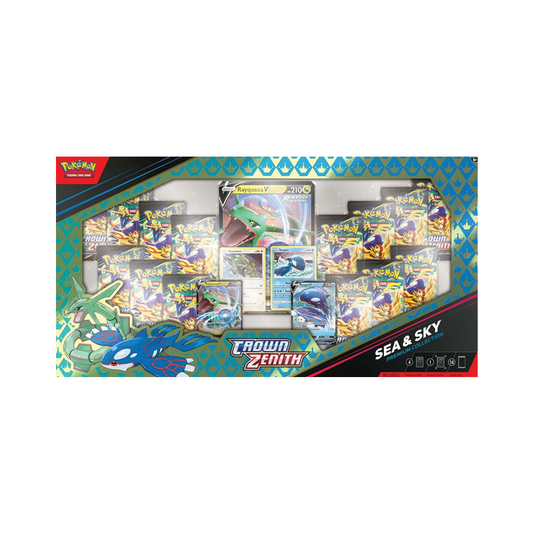 Pokémon - TCG Crown Zenith Sea & Sky Premium Collection - 14 Packs, Promos - Englisch